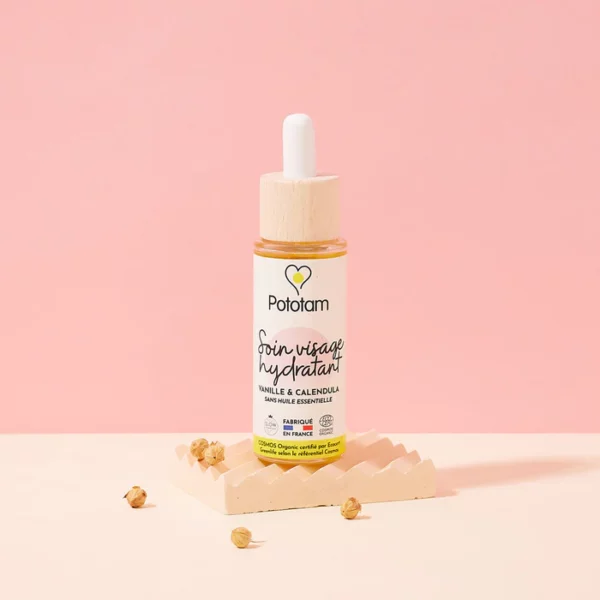 Soin Hydratant Visage Vanille et Calendula – 30 ml